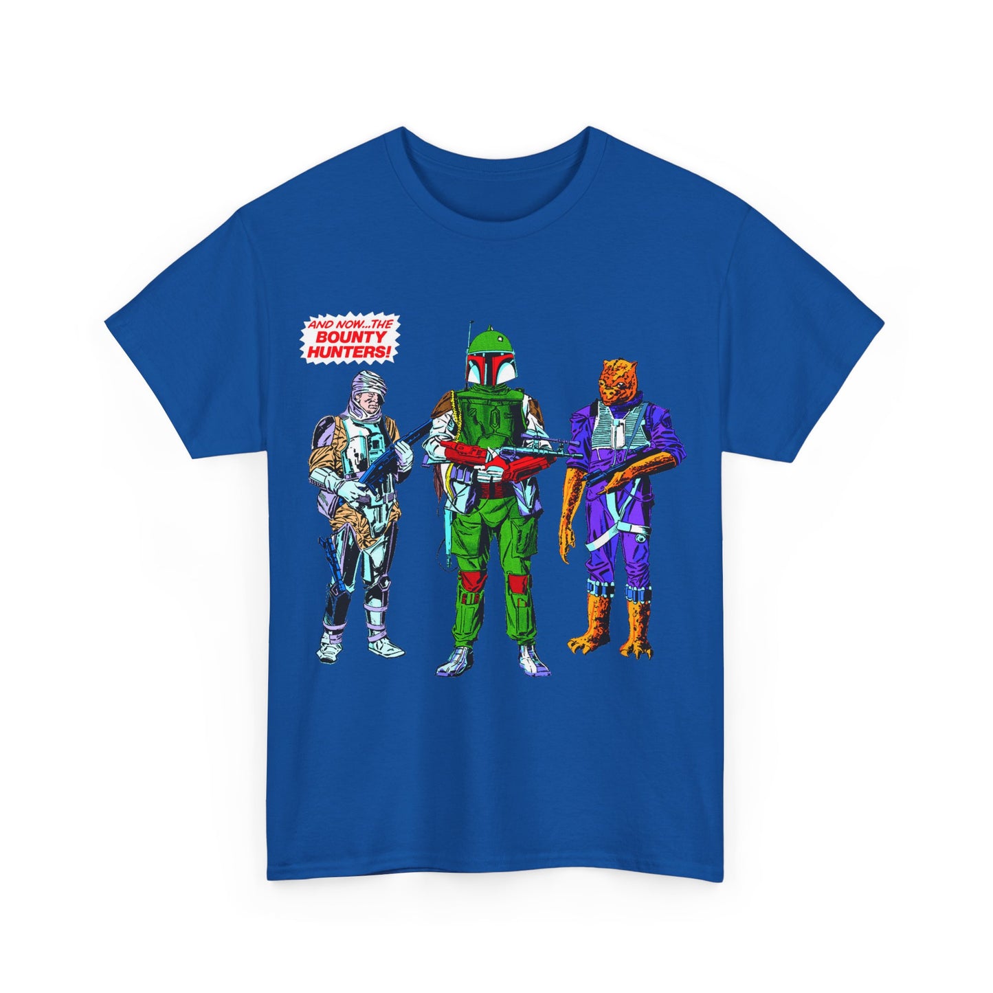 Boba Fett, Bossk, Dengar T-Shirt - Star Wars Bounty Hunters from Empire Strikes Back - Marvel Comics 1980s Art - Alternate Colors