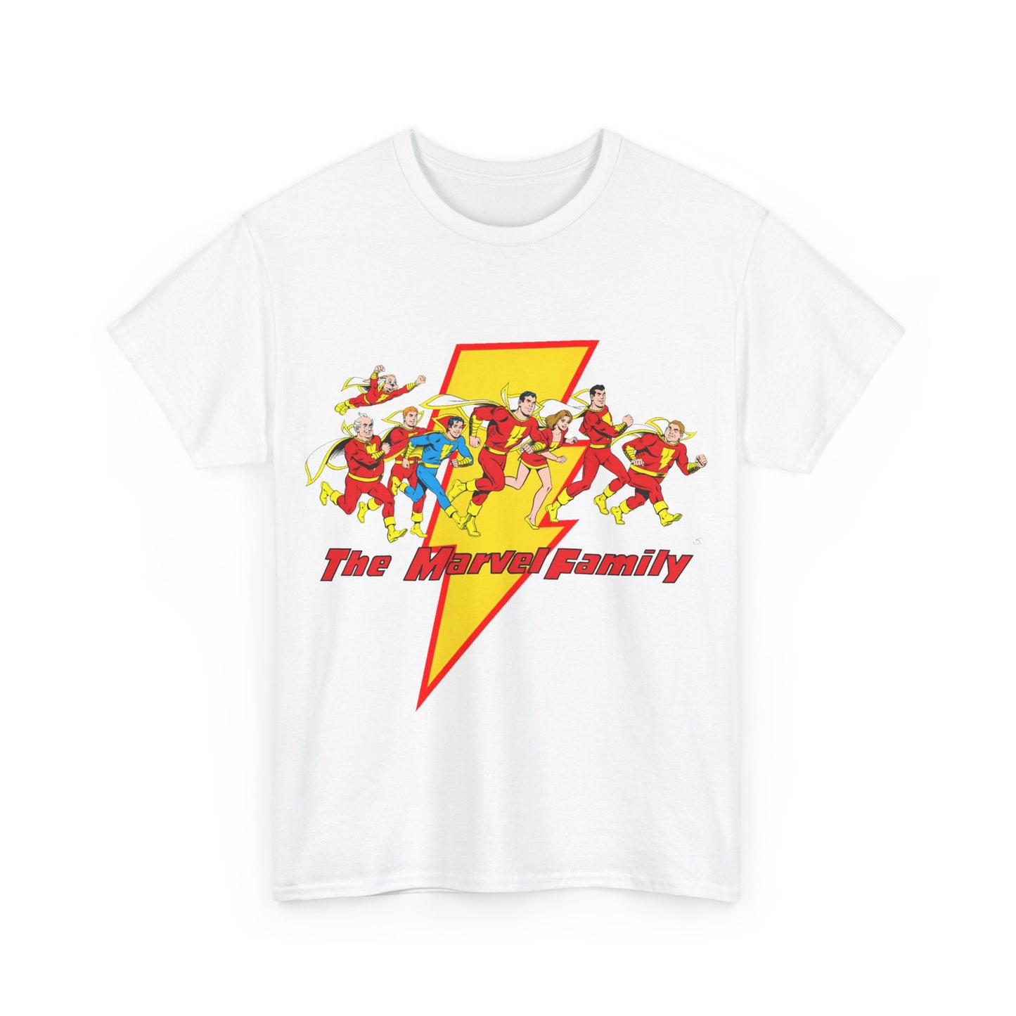 Marvel Family T-Shirt - Shazam - DC Comics - Mary Marvel, Hoppy the Marvel Bunny, Uncle Marvel, Captain Marvel Jr - DC Who's Who Art