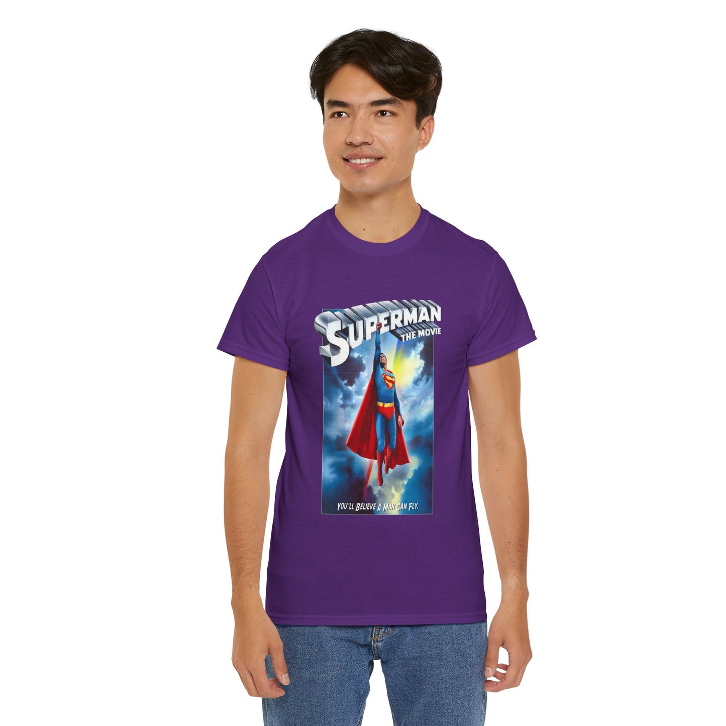 Superman The Movie T-Shirt - DC Comics - Man of Steel - Christopher Reeve 1978