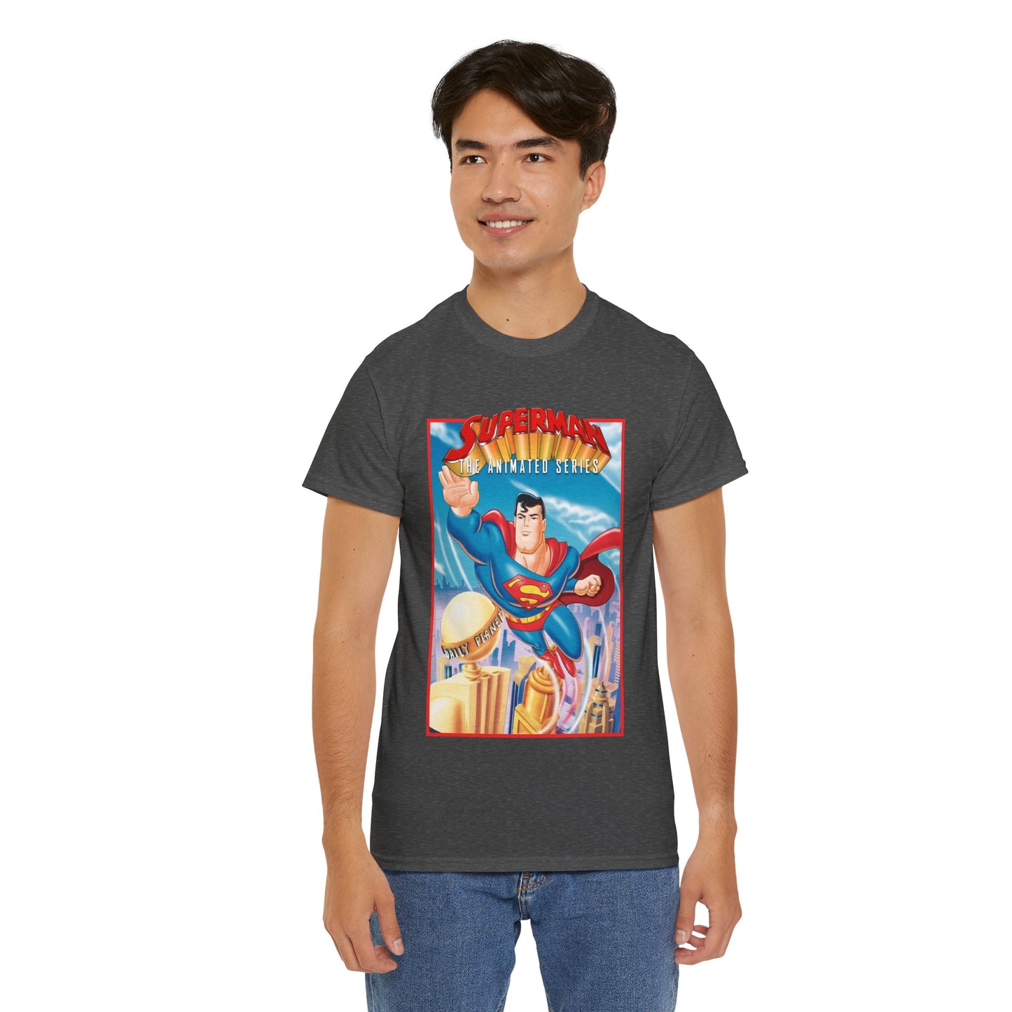 Superman The Animated Series T-Shirt - DC Comics - WB Cartoon 1990s - Metropolis - Man of Steel - Daily Planet