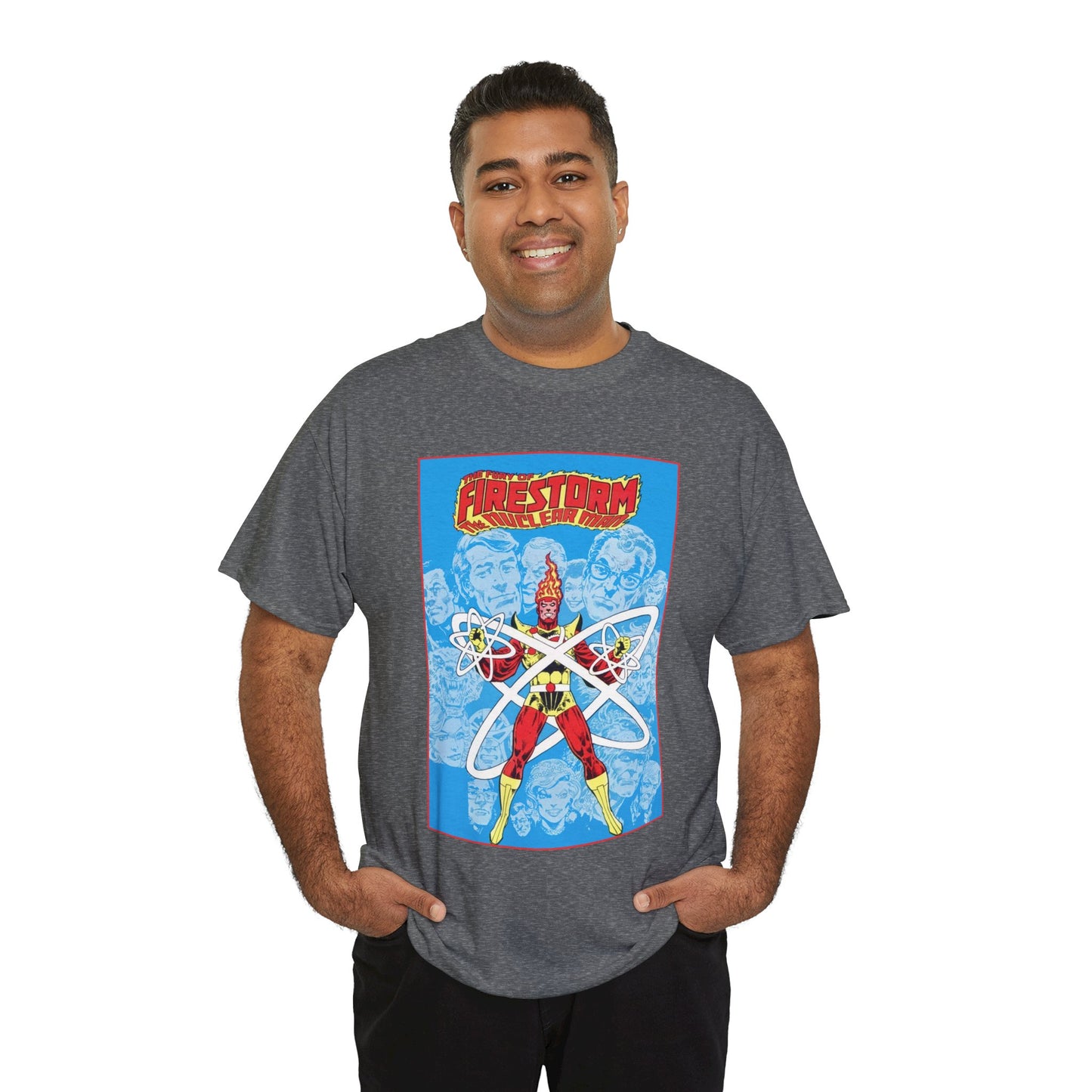 Fury of Firestorm T-Shirt - Pat Broderick Art - The Nuclear Man, Ronnie Raymond - JLA Member - DC Comics