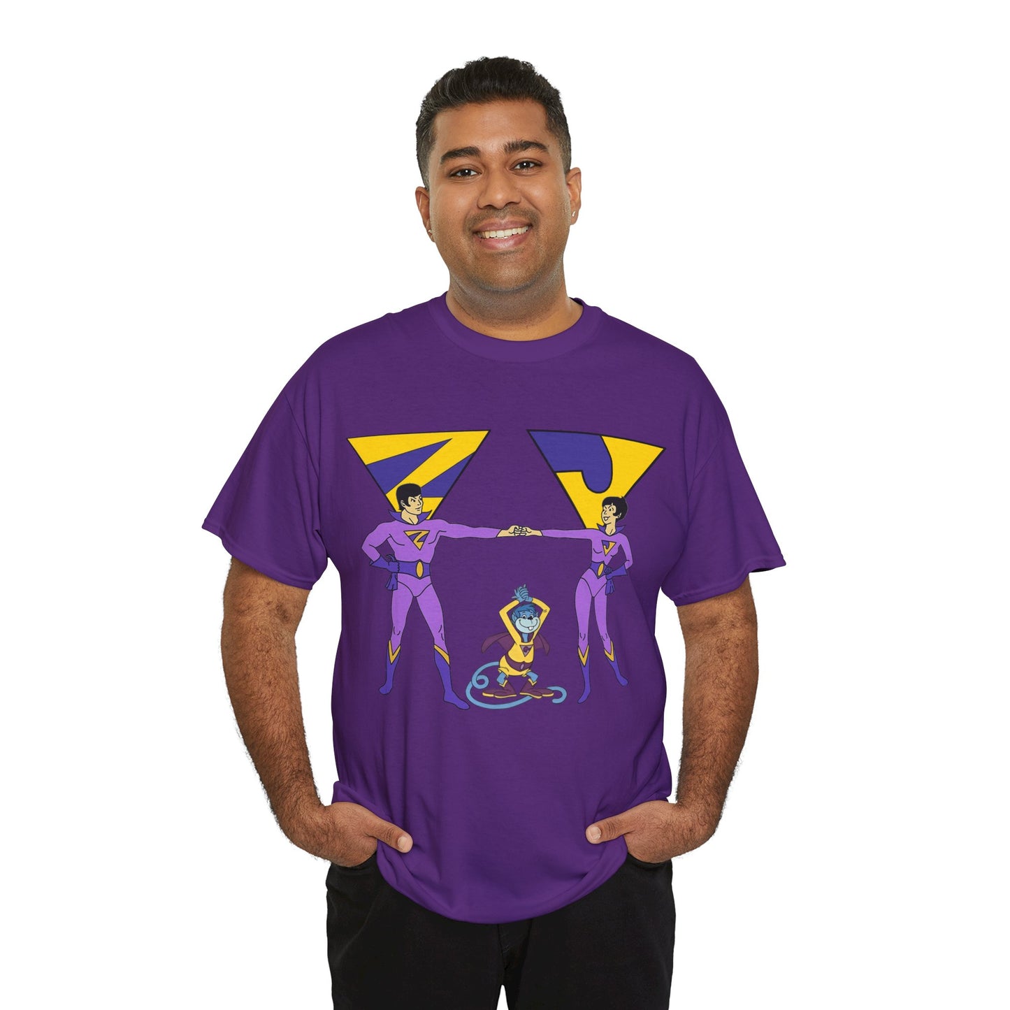 Wonder Twins T-Shirt - Super Friends - Zan & Jayna - Hanna-Barbera Cartoon - DC Comics