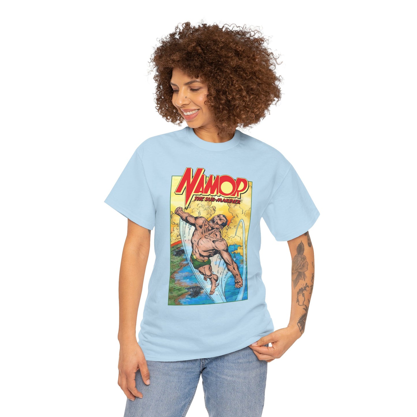 Namor T-Shirt - John Byrne Art - The Sub-Mariner - Marvel Comics 1980s Series - King of Atlantis