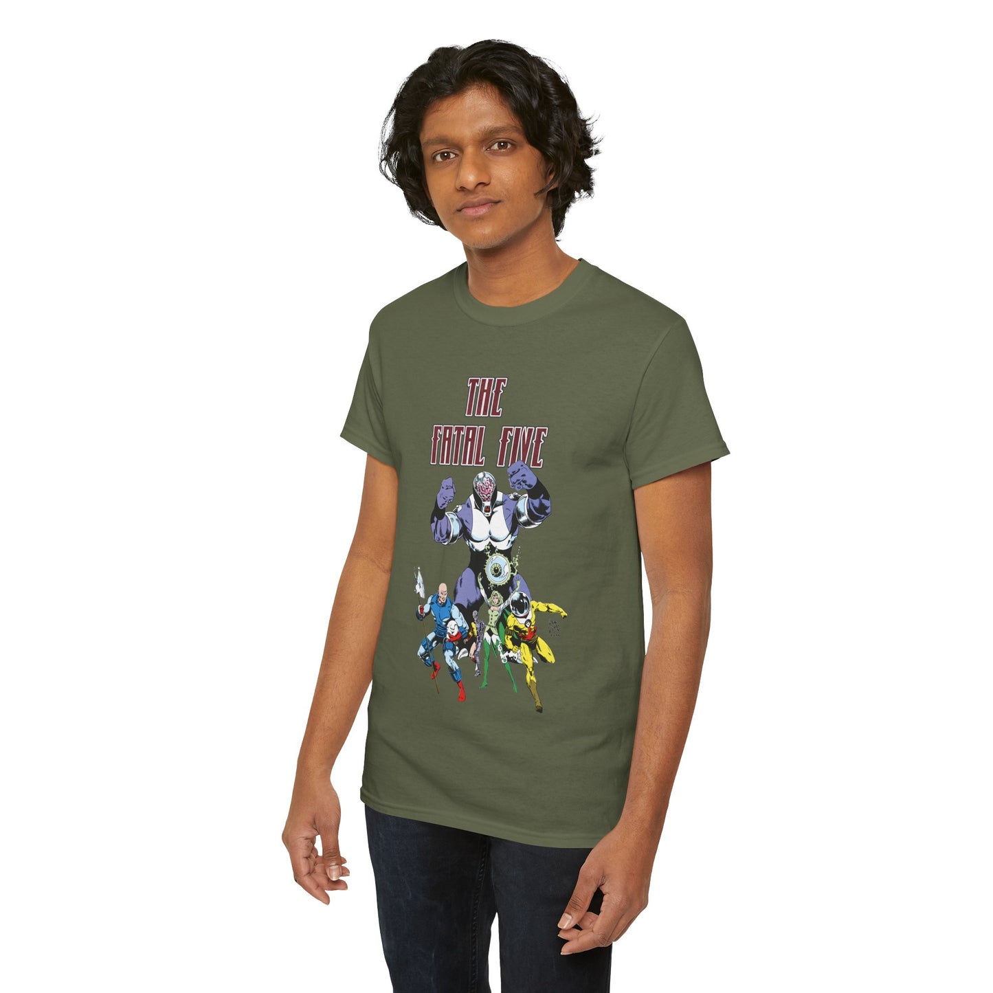 Fatal Five T-Shirt - Legion of Super-Heroes Villains - DC Comics LOSH - Validus, Emerald Empress