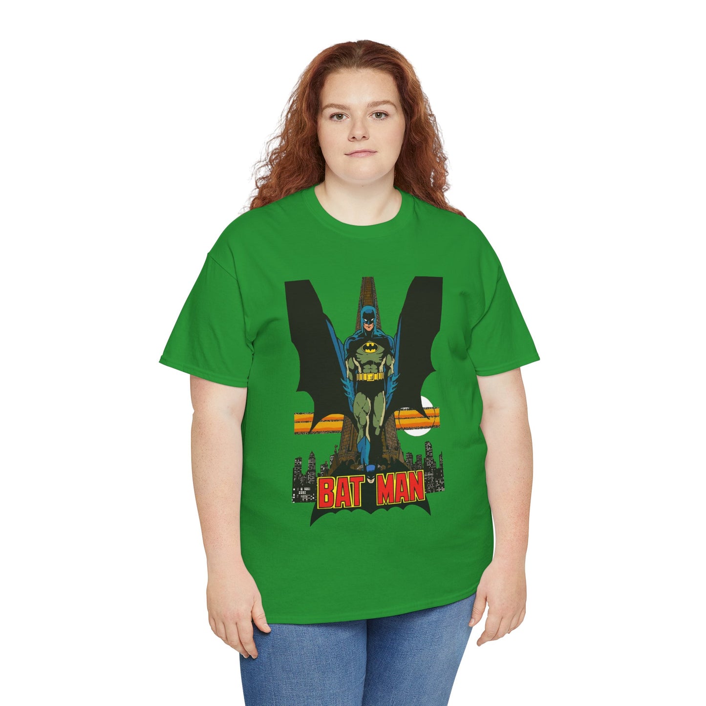 Batman T-Shirt - George Perez Art - JLA 80s Postcard Set - DC Comics - Gotham City - Justice League of America Member