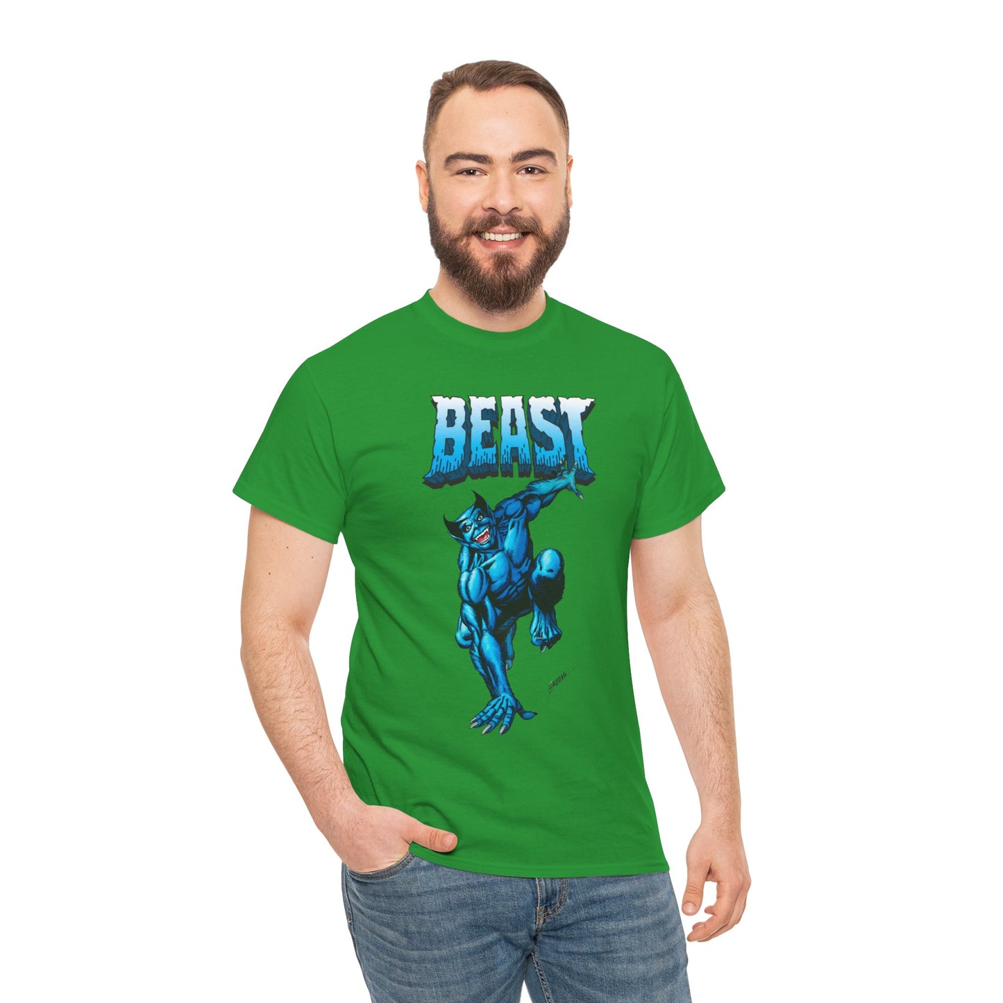 Beast T-Shirt - George Perez Art - Avengers, X-Men Member - Hank McCoy - Marvel Comics