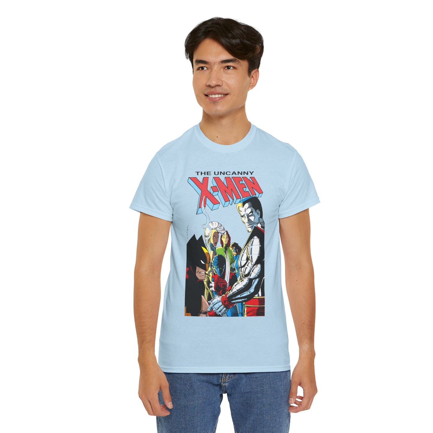 Uncanny X-Men T-Shirt - John Romita Jr Art - Storm, Wolverine, Rogue, Nightcrawler, Colossus, Shadowcat - Mutant Massacre - Marvel Comics