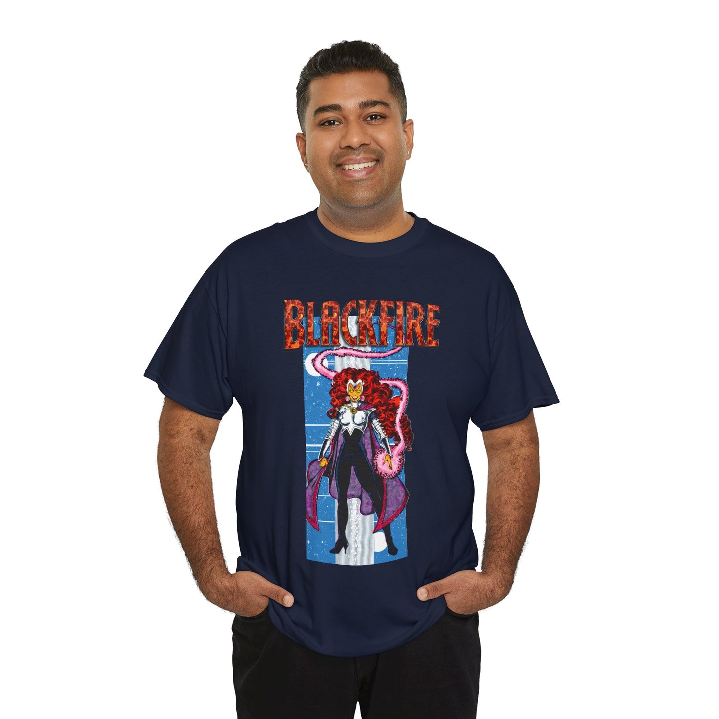 Blackfire T-Shirt - George Perez Art - New Teen Titans Enemy, Starfire's Evil Sister - From Tamaran - DC Comics