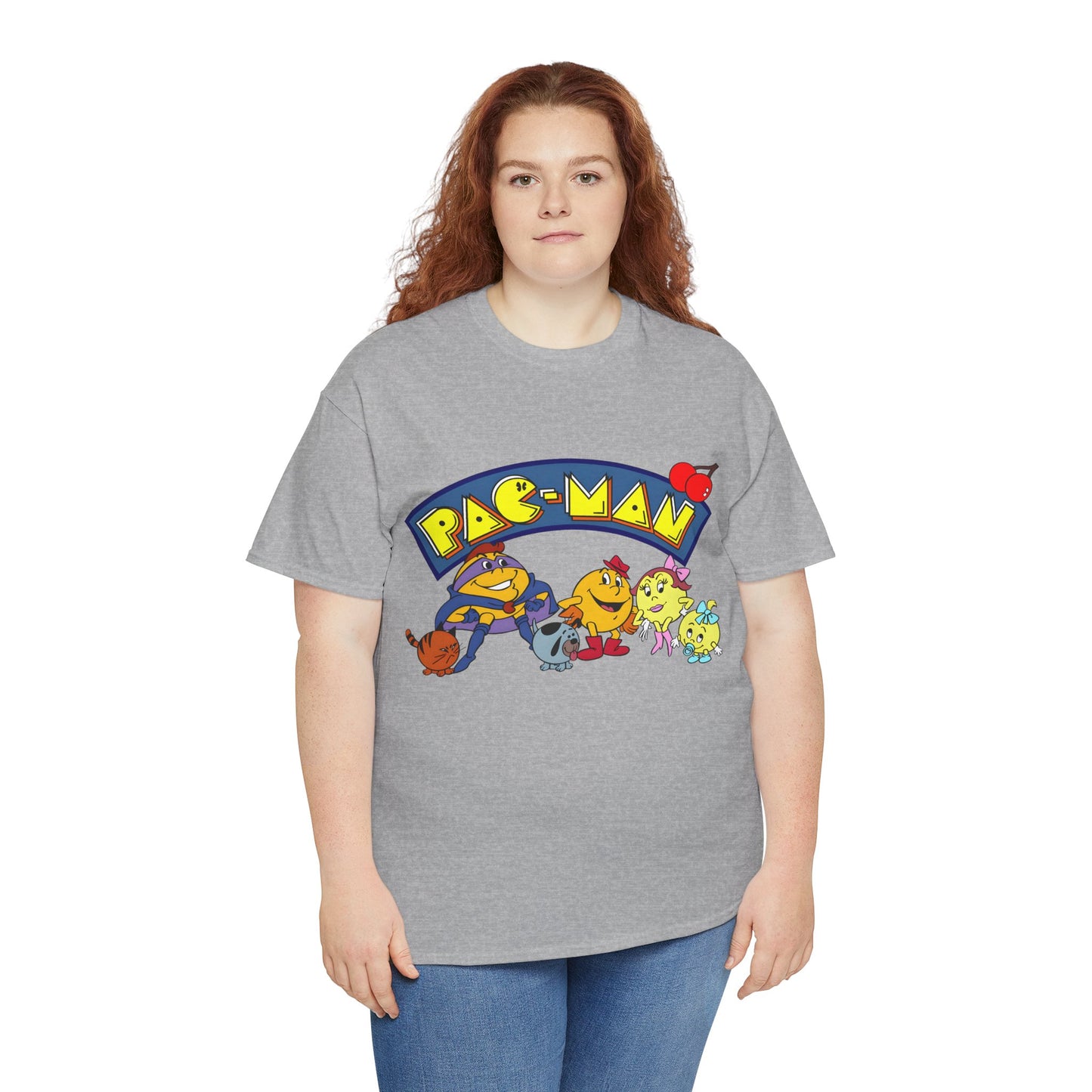Pac-Man T-Shirt - Ms Pac-Man, Baby Pac - Hanna-Barbera Saturday Morning Cartoon - Popular 1980s TV Animation