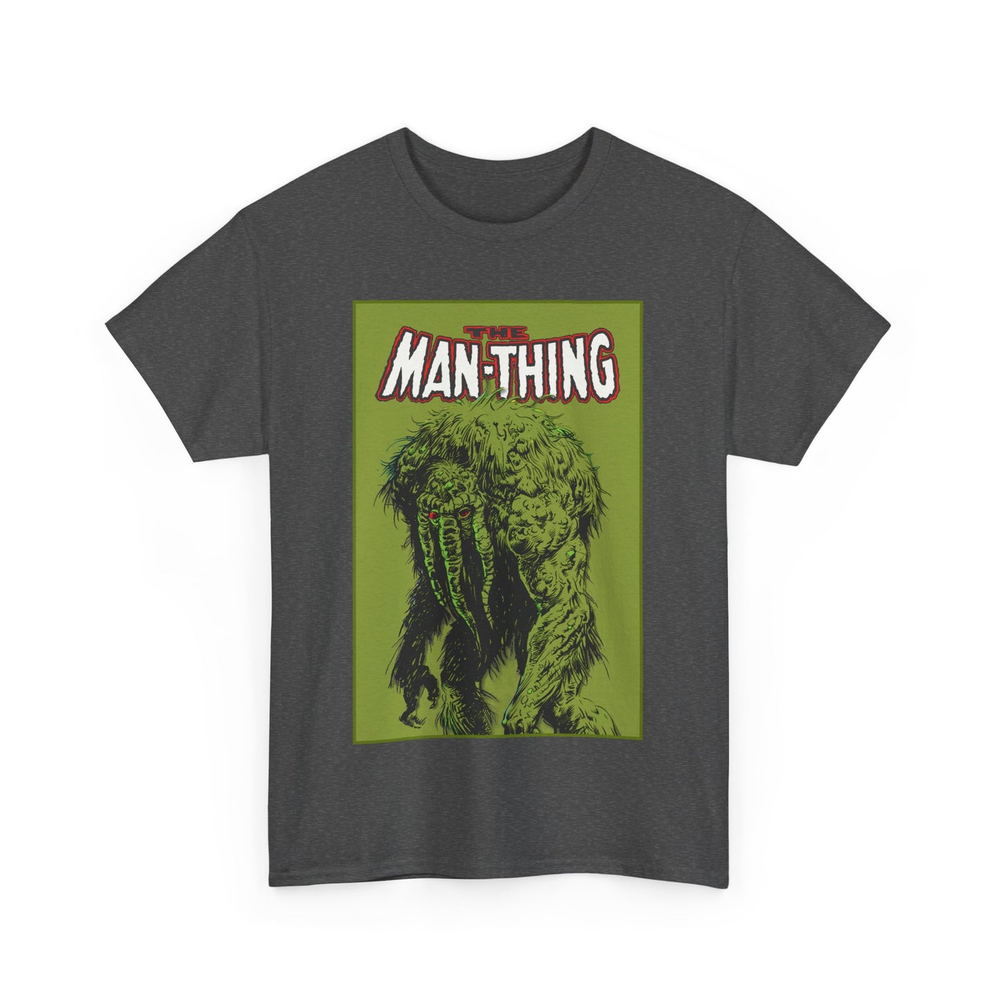 Man-Thing T-Shirt - Marvel Comics - Whatever Knows Fear Burns At The Touch - Swamp Monster