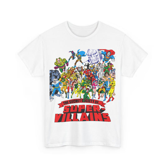 Secret Society of Super-Villains T-Shirt - DC Comics - SSOSV - Luthor, Grodd, Darkseid, Sinestro, Poison Ivy, Mirror Master