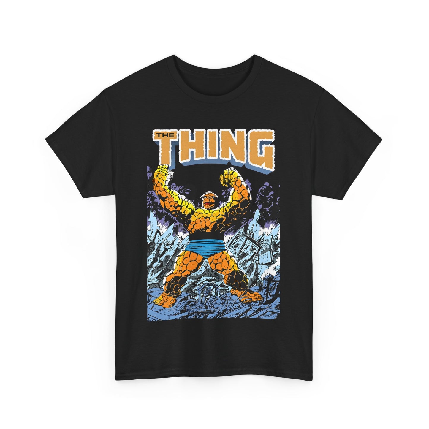 The Thing T-Shirt - John Byrne Art - Member of the Fantastic Four - Marvel Comics 1980s - Ben Grimm