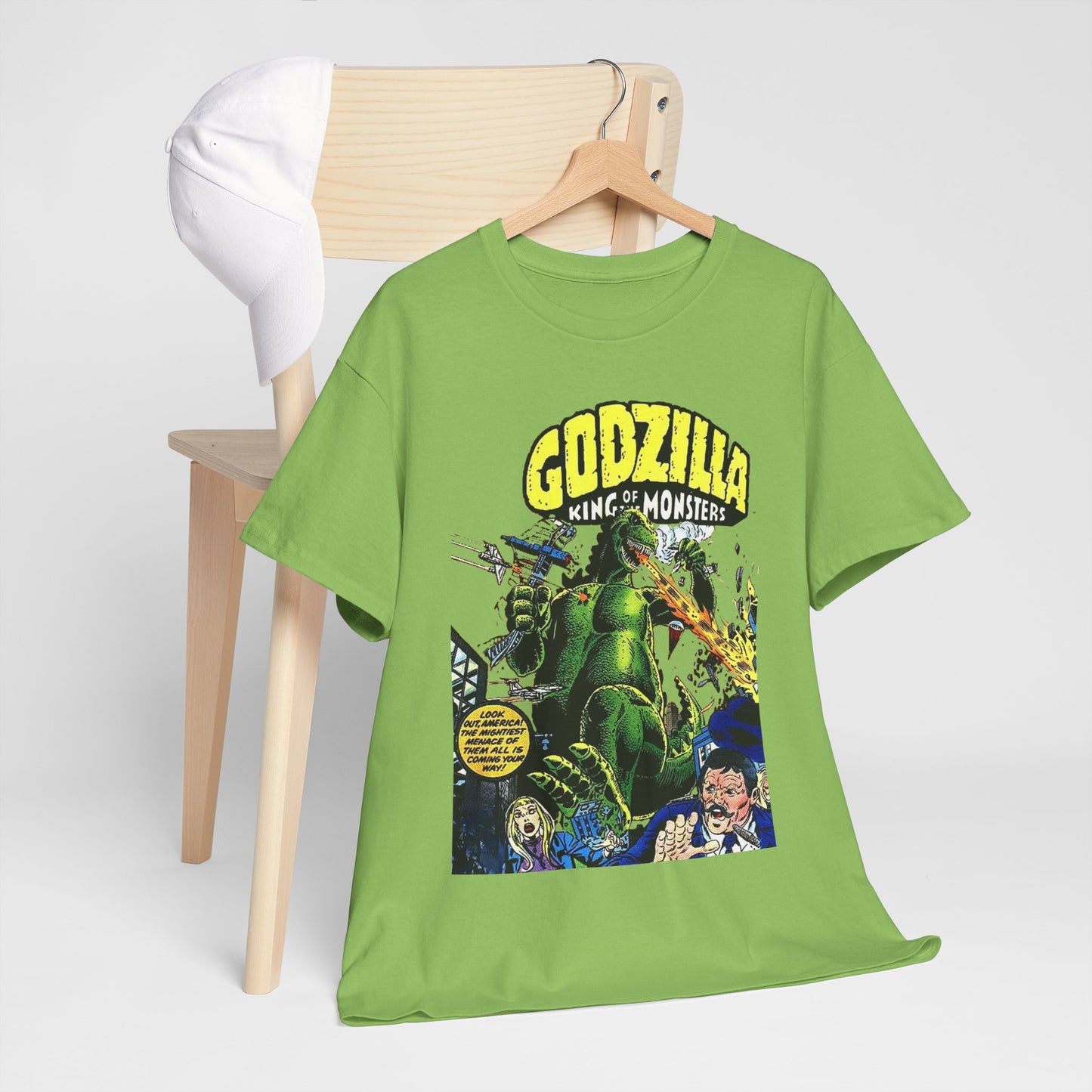 Godzilla T-Shirt - King of the Monsters - 1970s Comic Series - Marvel Comics - Bronze Age Monster Comic