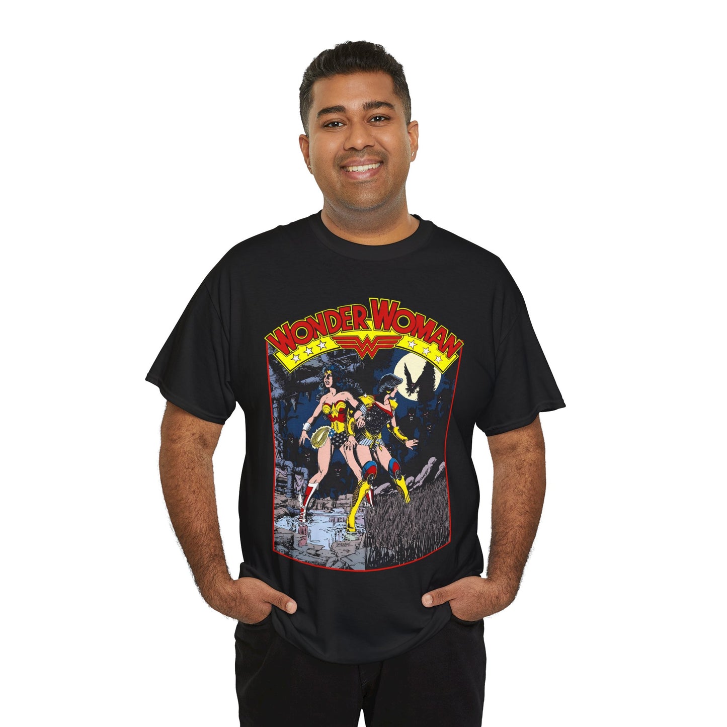 Wonder Woman & Troia T-Shirt - George Perez Art - Wonder Girl, Donna Troy - Themyscira, Paradise Island - DC Comics