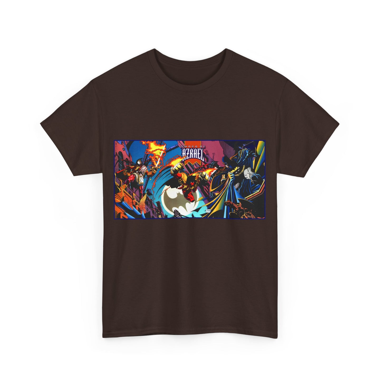 Batman Sword of Azrael T-Shirt - Joe Quesada Wraparound Cover - Jean-Paul Valley - Order of St. Dumas - Knightfall Prelude - DC Comics