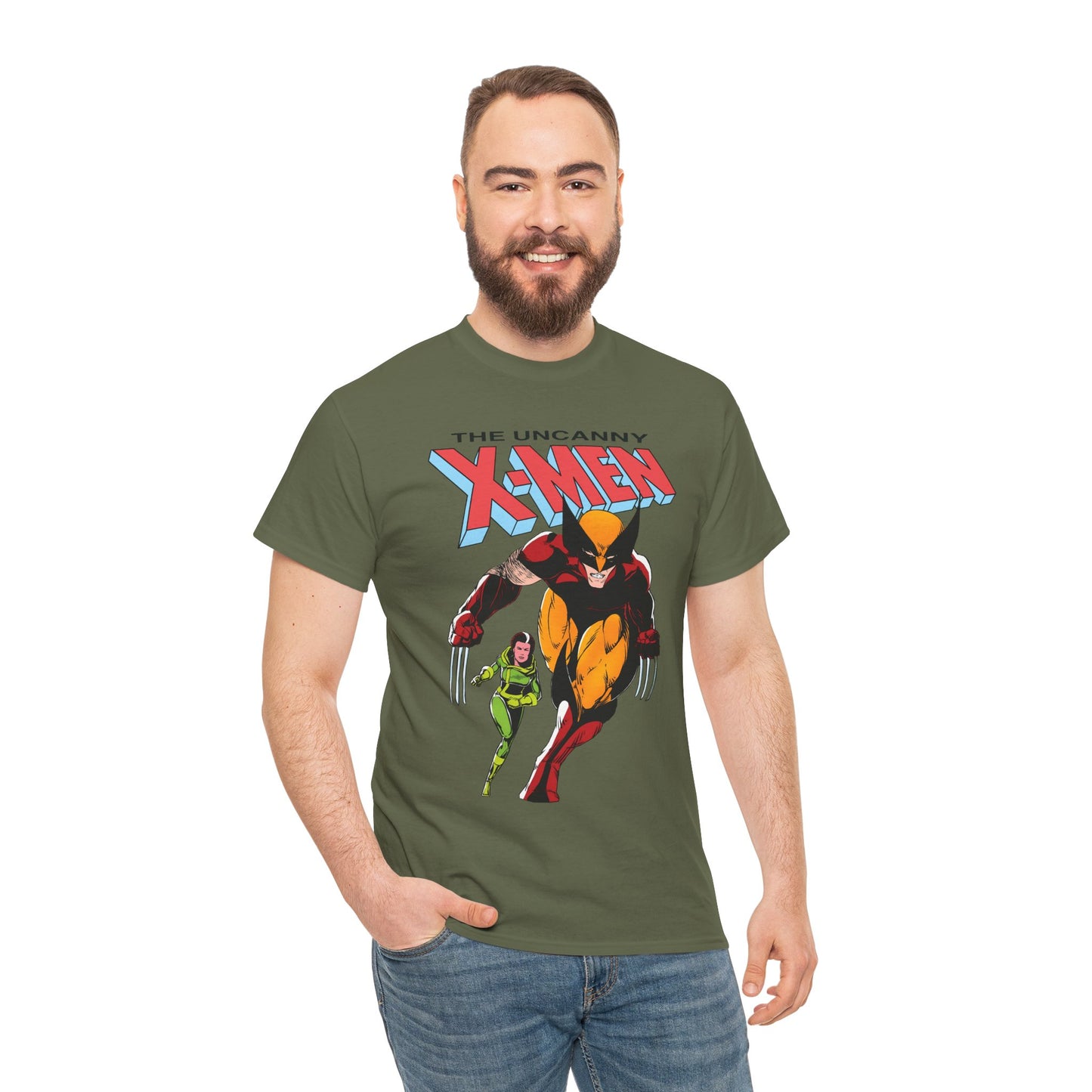 Wolverine & Rogue T-Shirt - Paul Smith Art - X-Member, Mutants - Marvel Comics - Uncanny X-Men #173 Cover - Logan