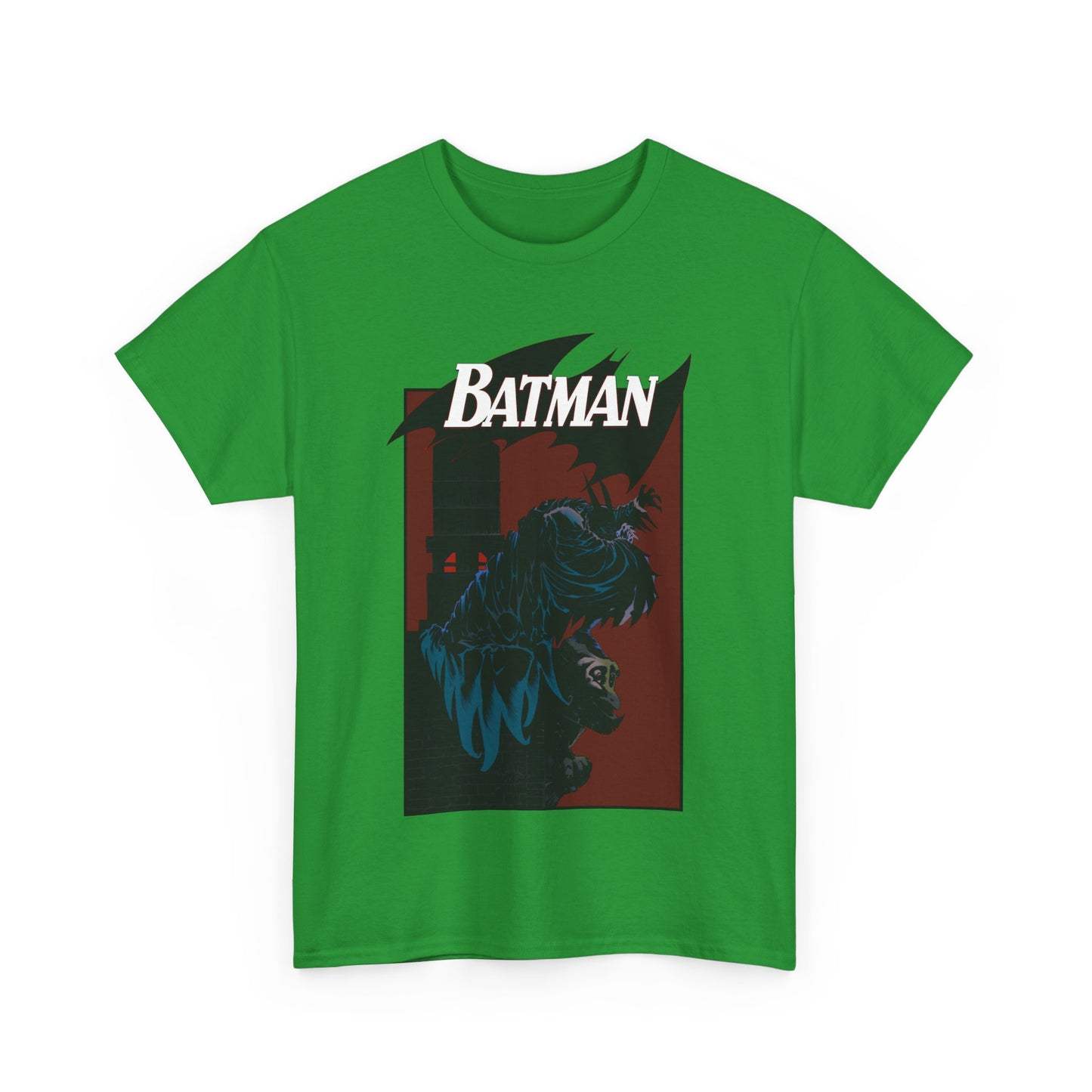 Batman T-Shirt - Kelley Jones Art - 1990s Dark Knight Detective Artwork - Perched on a Gargoyle - DC Comics