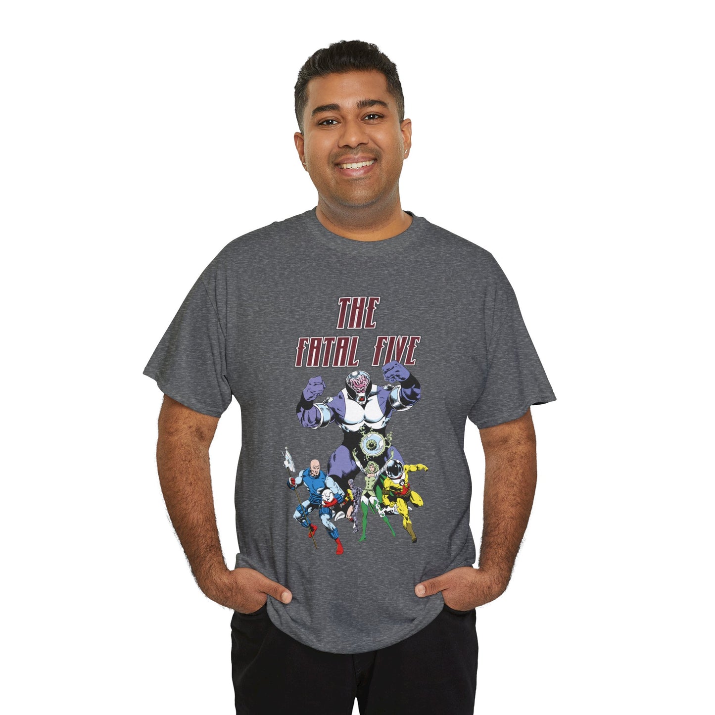 Fatal Five T-Shirt - Legion of Super-Heroes Villains - DC Comics LOSH - Validus, Emerald Empress