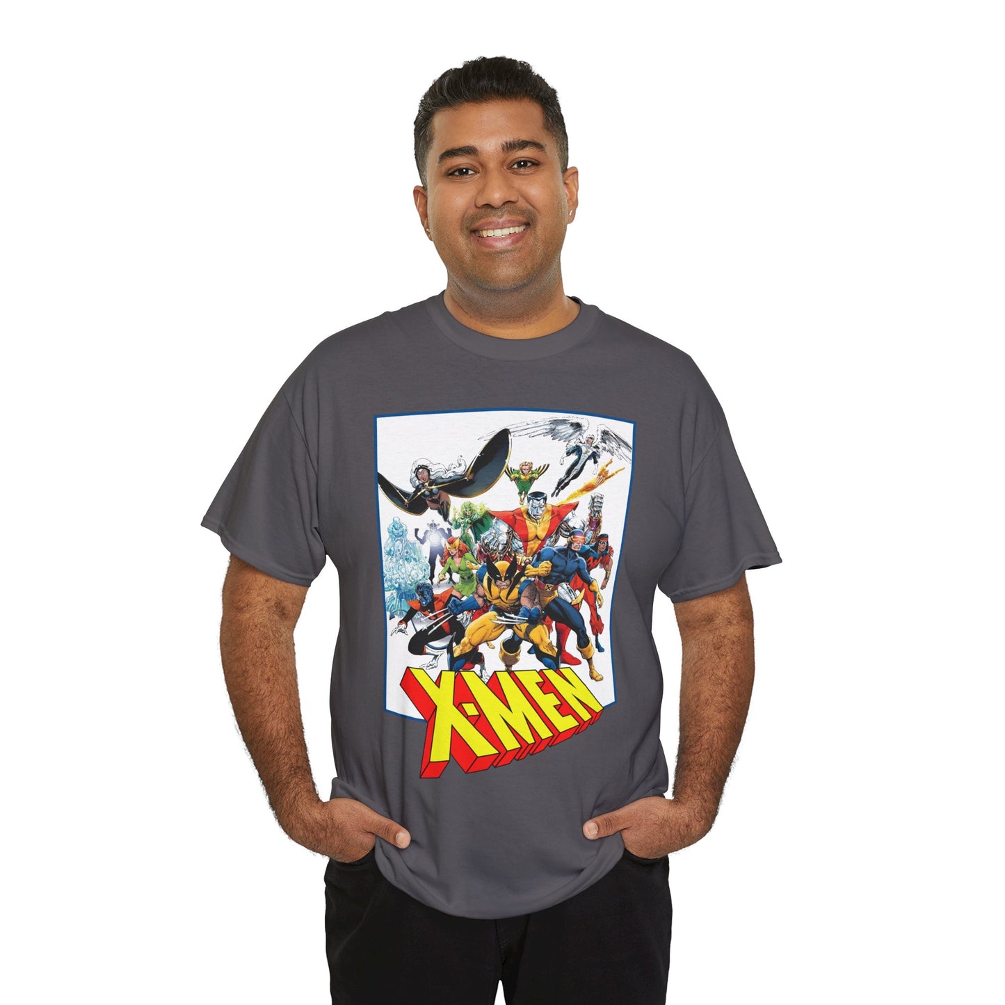 X-Men T-Shirt - Classic Arthur Adams Art - Marvel Comics - Wolverine, Colossus, Storm, Cyclops, Nightcrawler, Iceman