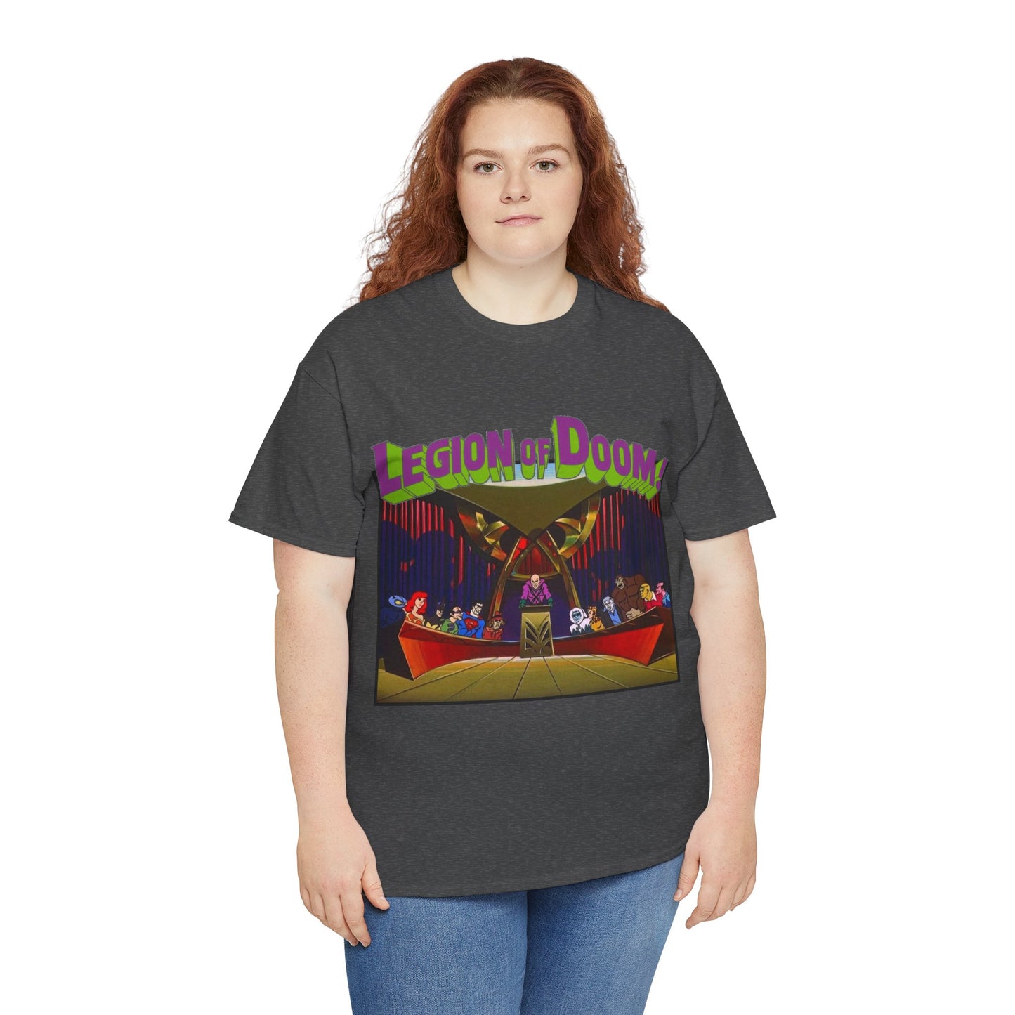 Legion of Doom T-Shirt - Super Friends Cartoon - Lex Luthor, Grodd, Brainiac, Giganta, Riddler, Bizarro, Scarecrow, Hanna-Barbera Animation