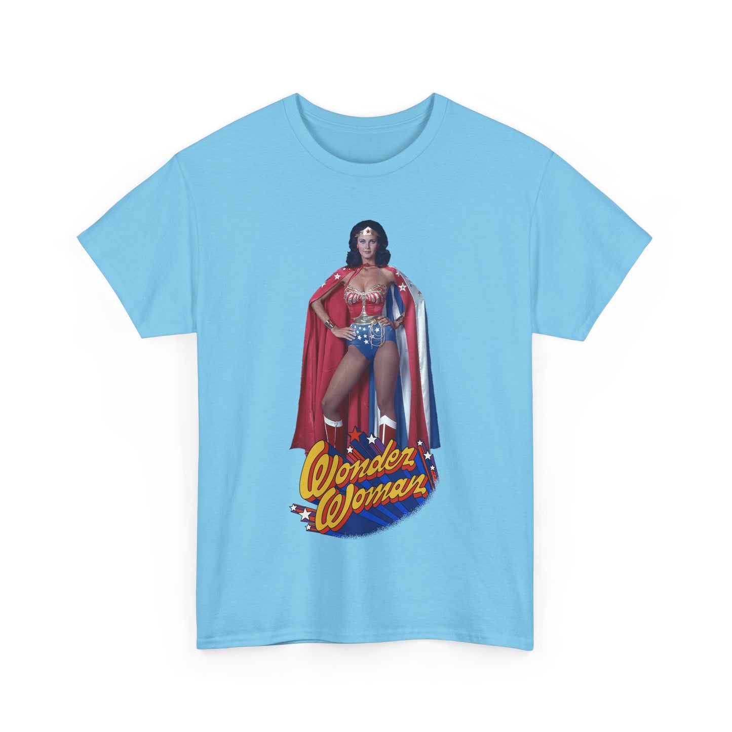 Wonder Woman T-Shirt - Lynda Carter - DC Comics - 1970s CBS TV Show - Amazons from Paradise Island