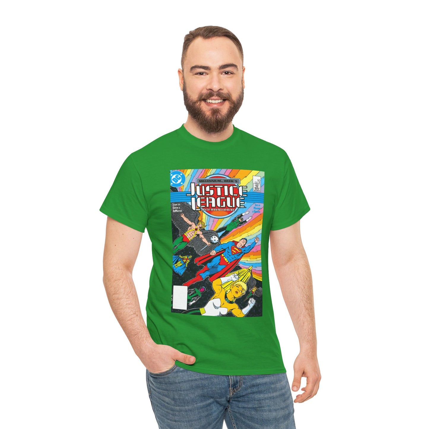 Justice League International T-Shirt - Kevin Maguire Art - DC Comics