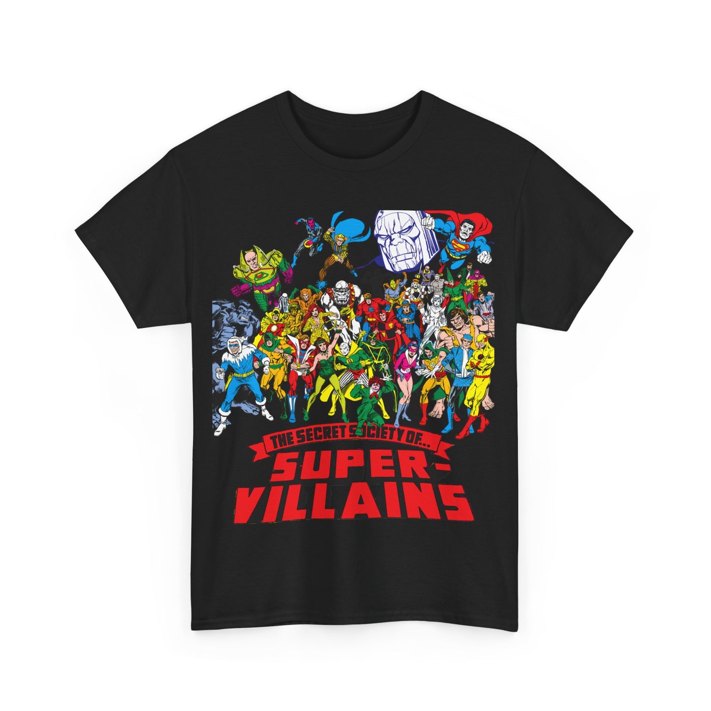 Secret Society of Super-Villains T-Shirt - DC Comics - SSOSV - Luthor, Grodd, Darkseid, Sinestro, Poison Ivy, Mirror Master