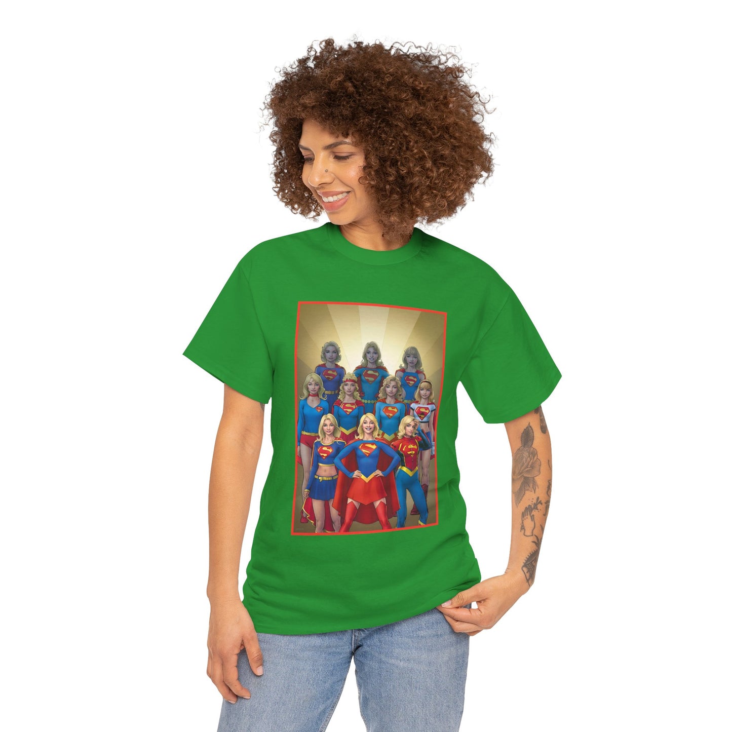 Supergirl Through the Ages T-Shirt - Nicola Scott Art - Kara from Kandor, Superman's Cousin, Linda Danvers - Survivor from Krypton - DC Comics