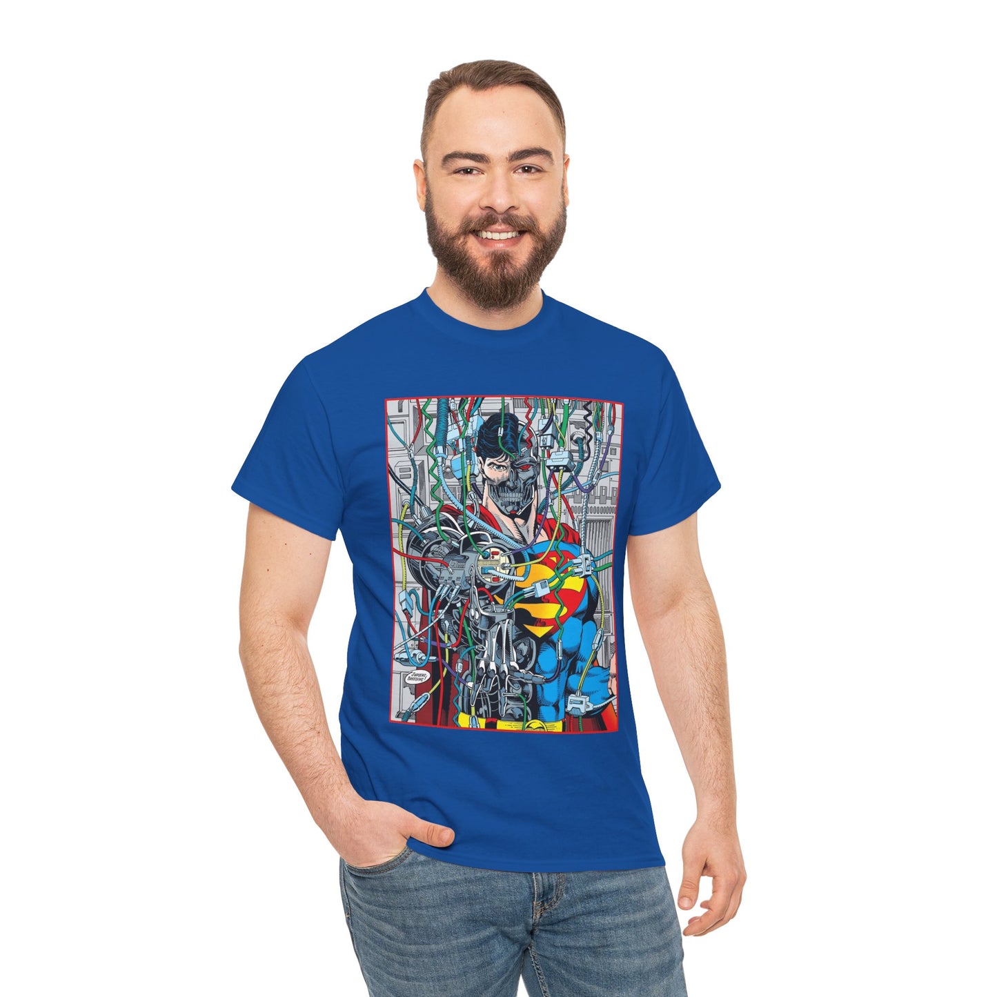Cyborg Superman T-Shirt - DC Comics - Dan Jurgens Art - Reign of the Supermen - Popular 90s Story