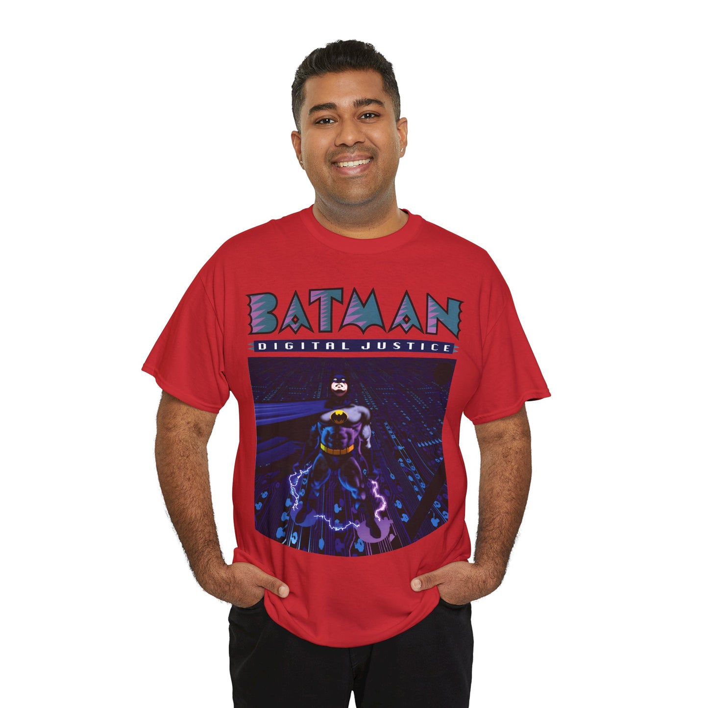Batman Digital Justice T-Shirt - Pepe Moreno Computer Generated Art - Graphic Novel - Gotham City, Bruce Wayne - DC Comics