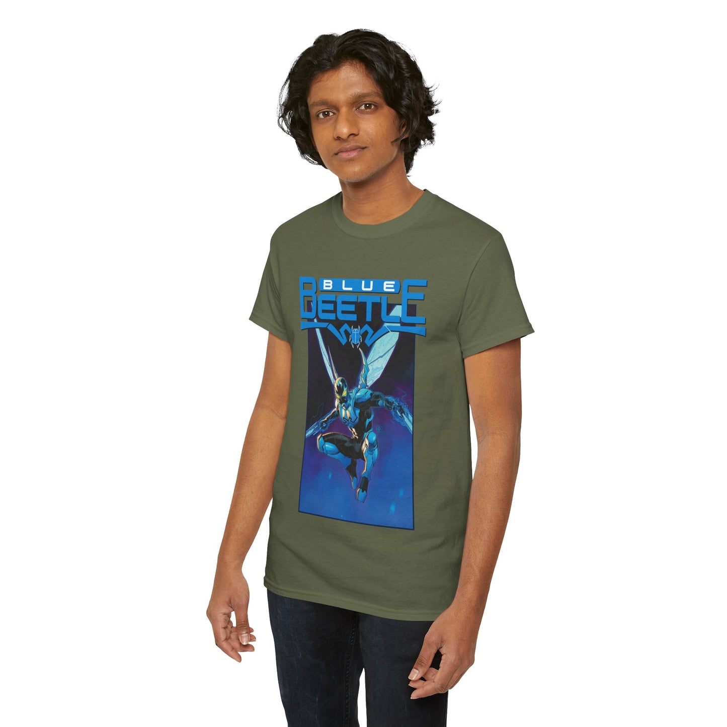 Blue Beetle T-Shirt - Dan Mora Art - DC Comics Character - Jaime Reyes