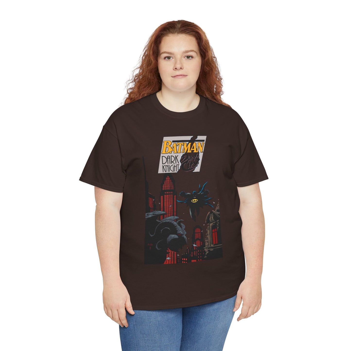 Batman: Dark Knight, Dark City T-Shirt - Mike Mignola Art - Gotham City, Bruce Wayne - 1990s Cover Art - DC Comics