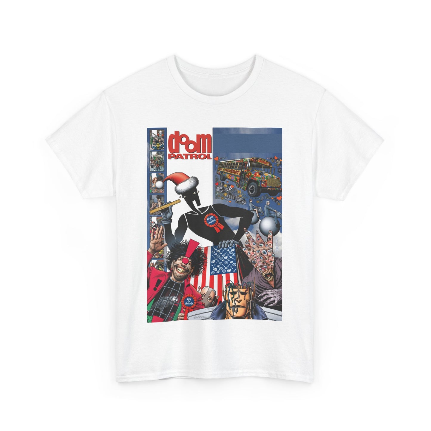 Doom Patrol T-Shirt - Brian Bolland Art - Mr Nobody For President - DC Comics/Vertigo Cover Artwork