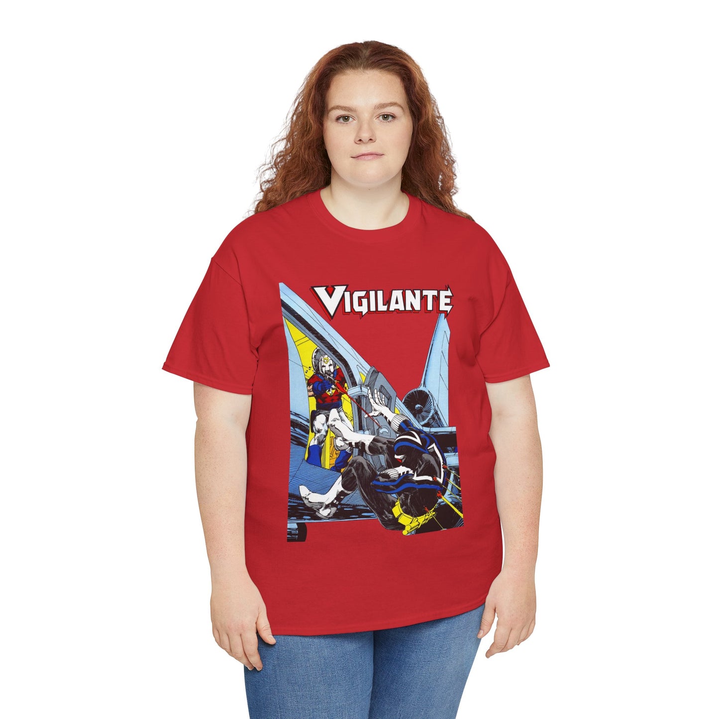 Vigilante Vs Peacemaker T-Shirt - Mike Grell Art - Adrian Chase - DC Comics
