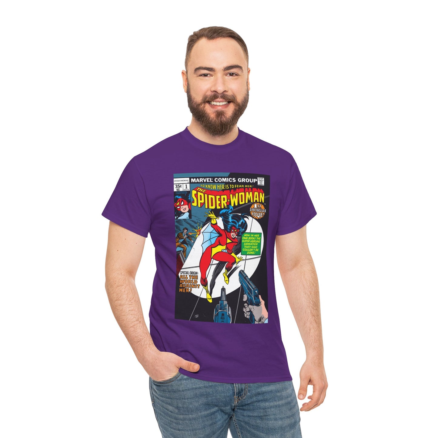 Spider-Woman T-Shirt - 1978 Marvel Comics - #1 Cover Art - Jessica Drew