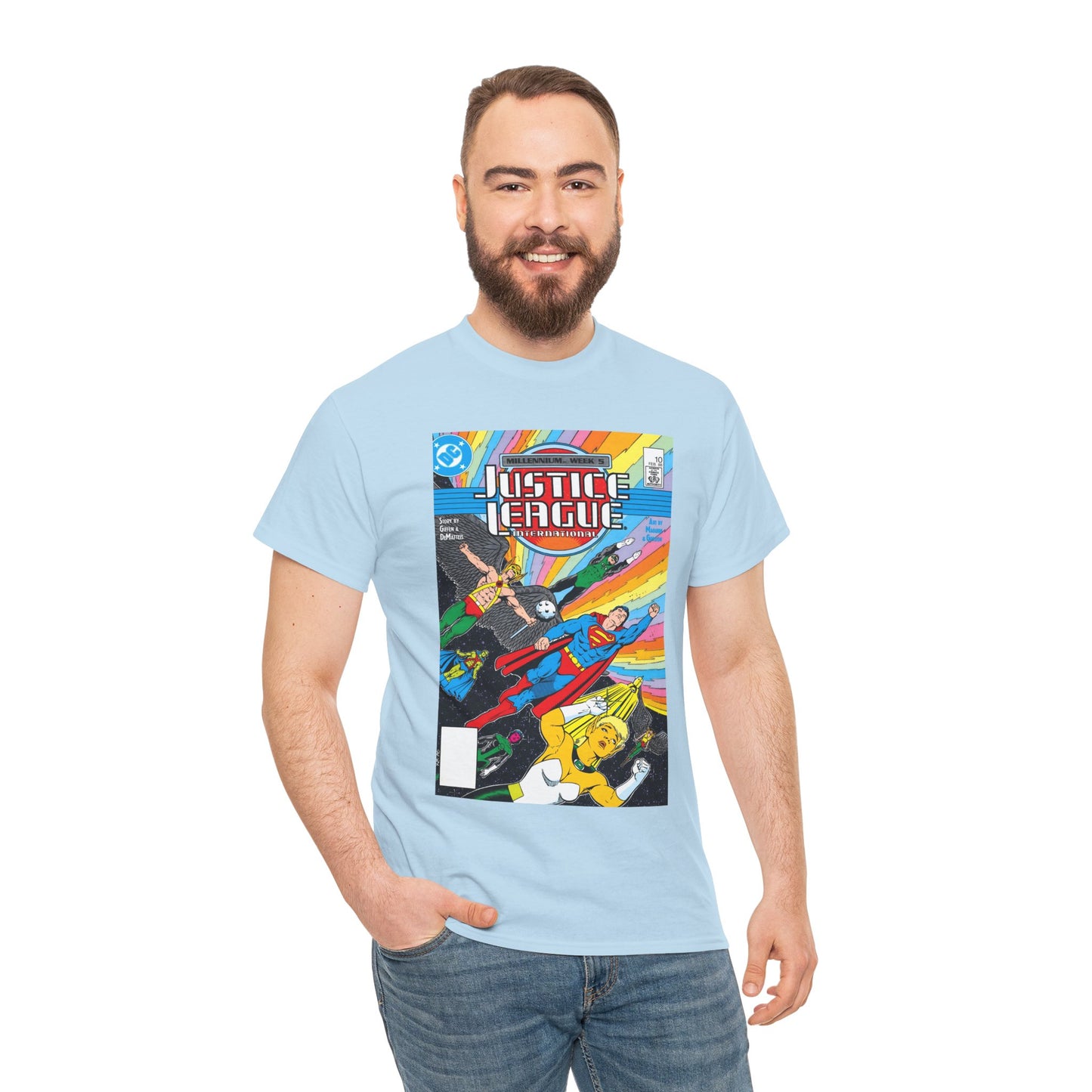 Justice League International T-Shirt - Kevin Maguire Art - DC Comics