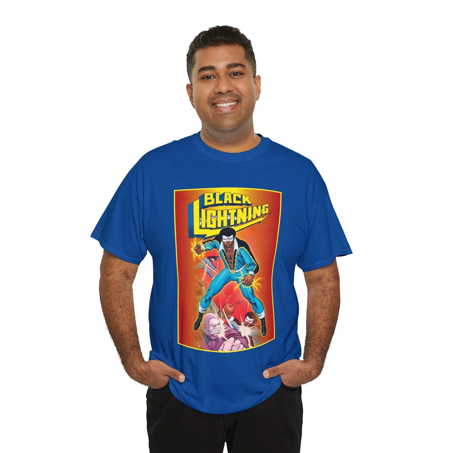 Black Lightning T-Shirt - Trevor Von Eeden Art - Jefferson Pierce - Suicide Slum, Metropolis - DC Comics