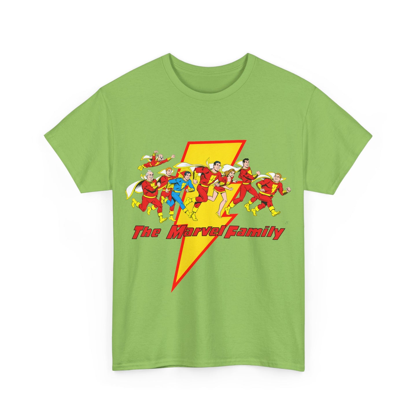 Marvel Family T-Shirt - Shazam - DC Comics - Mary Marvel, Hoppy the Marvel Bunny, Uncle Marvel, Captain Marvel Jr - DC Who's Who Art