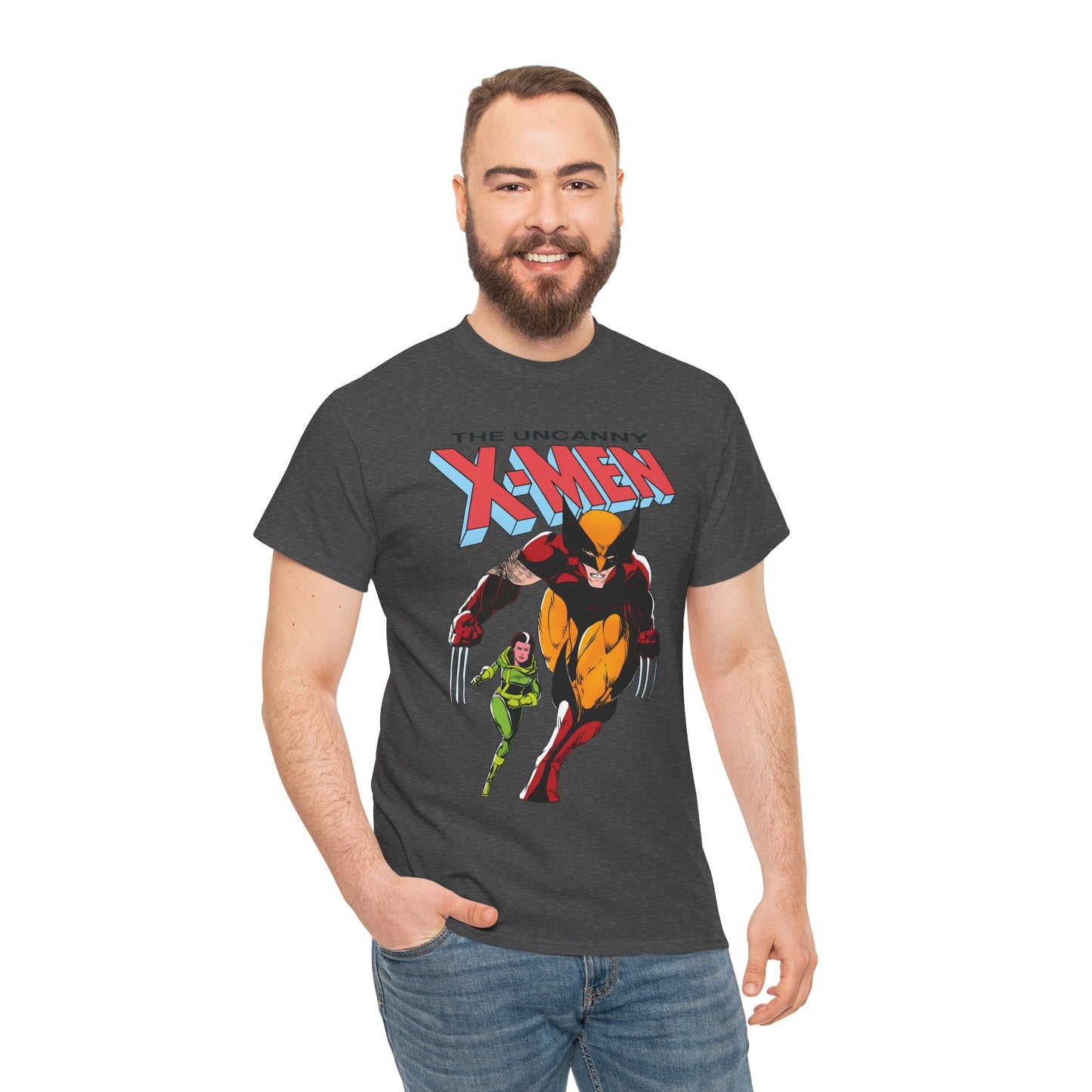 Wolverine & Rogue T-Shirt - Paul Smith Art - X-Member, Mutants - Marvel Comics - Uncanny X-Men #173 Cover - Logan