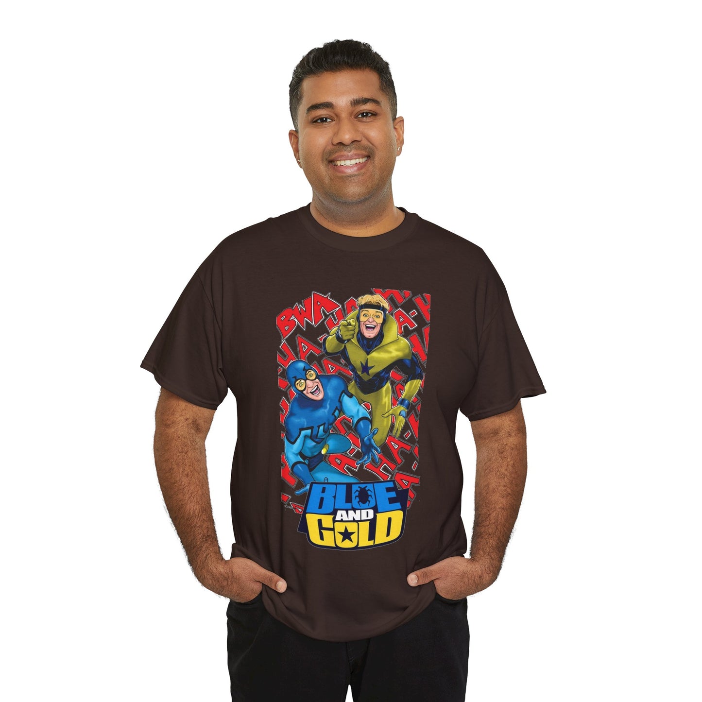 Booster Gold & Blue Beetle T-Shirt - DC Comics - Justice League International Members - Ted Kord