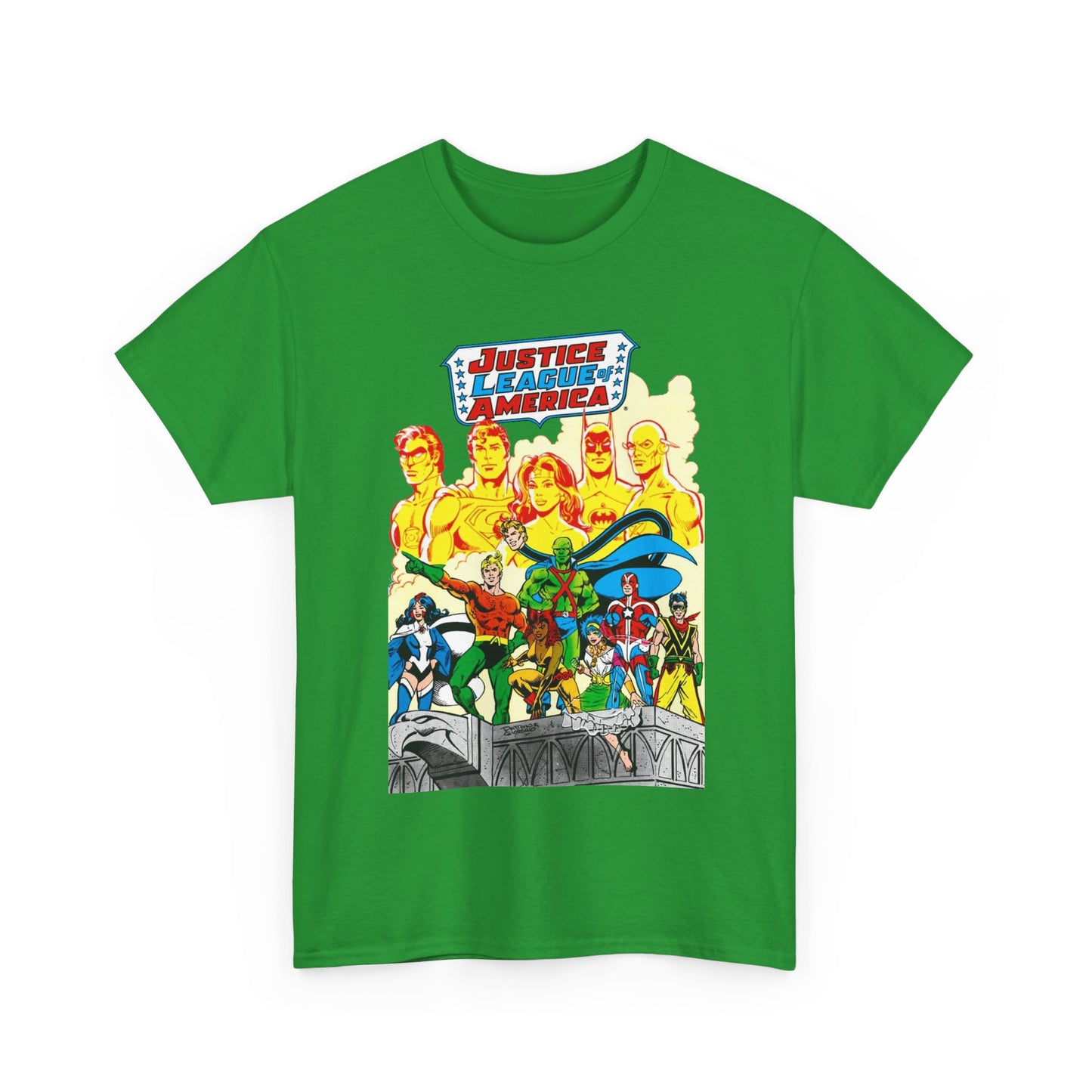Justice League Detroit T-Shirt - Aquaman, Elongated Man, Zatanna, Vixen, Steel, Martian Manhunter, Vibe, Gypsy