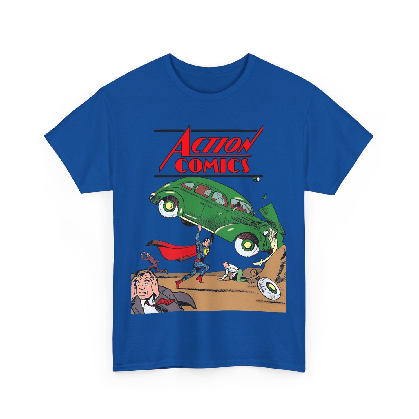 Superman T-Shirt - Action Comics #1 Cover Art - Clark Kent, Metropolis - DC Comics Key Image - Golden Age