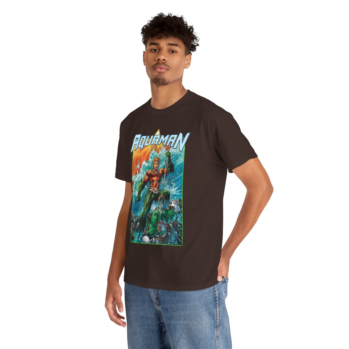 Aquaman T-Shirt - Jim Lee Art - DC New 52 - Arthur Curry, King of Atlantis - DC Comics