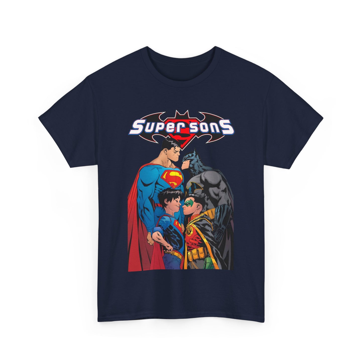 Super Sons T-Shirt - Jorge Jimenez Art - Superman, Batman, Jon Kent, Damian Wayne - DC Comics - Sons of Superman & Batman