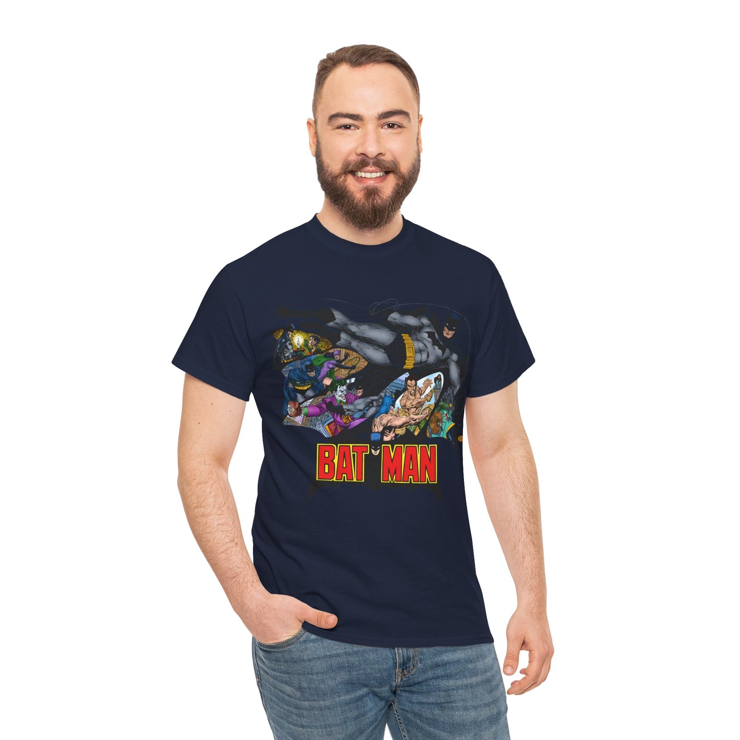 Batman T-Shirt - John Byrne Art - Joker, Catwoman, Ra's al Ghul, Talia - DC Comics - The Batcave