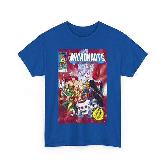 Micronauts: The New Voyages T-Shirt - Commander Arcturus Rann, Biotron, Marionette, Bug - Marvel Comics Series