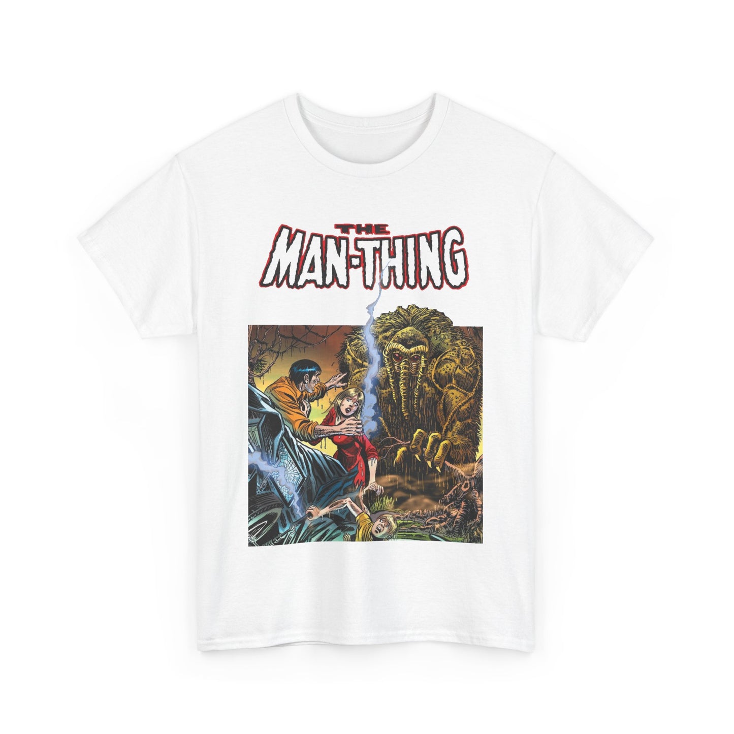 Man-Thing T-Shirt - Adventure into Fear #18 Cover Art - Marvel Comics - Whatever Knows Fear Burns At The Touch - Swamp Monster