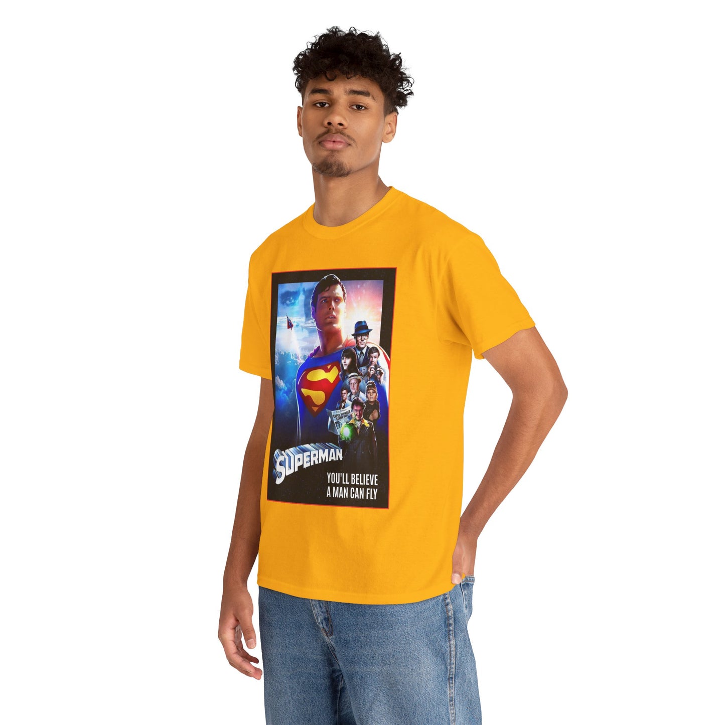 Superman The Movie T-Shirt - Christopher Reeve, Gene Hackman, Margot Kidder - Beloved 1970s Warner Brothers Movie - Krypton, Smallville, Metropolis - DC Comics