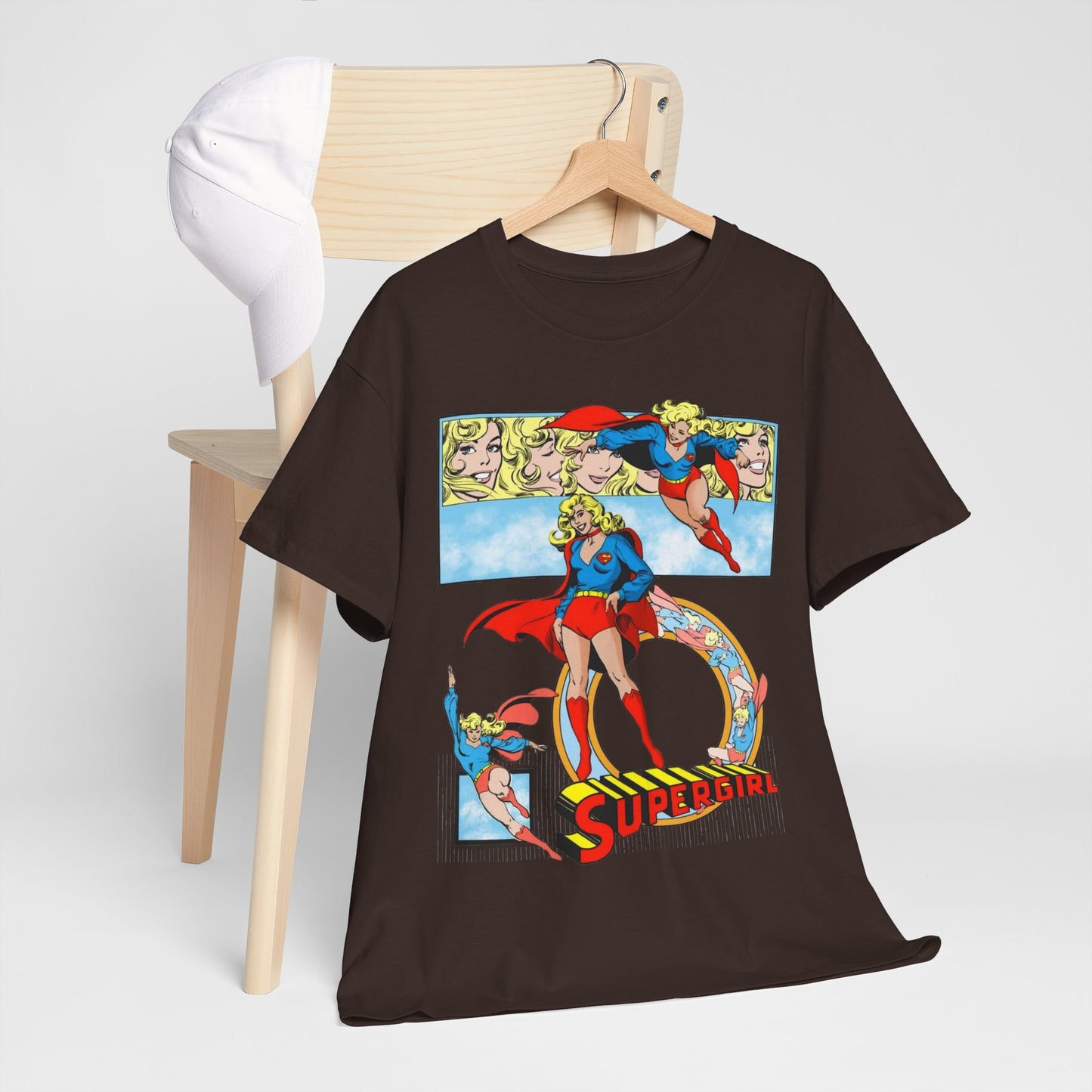 Supergirl T-Shirt - Krypton, Superman, Kara, Kandor - DC Comics - 1980s Art - Style Guide - Superman's Cousin