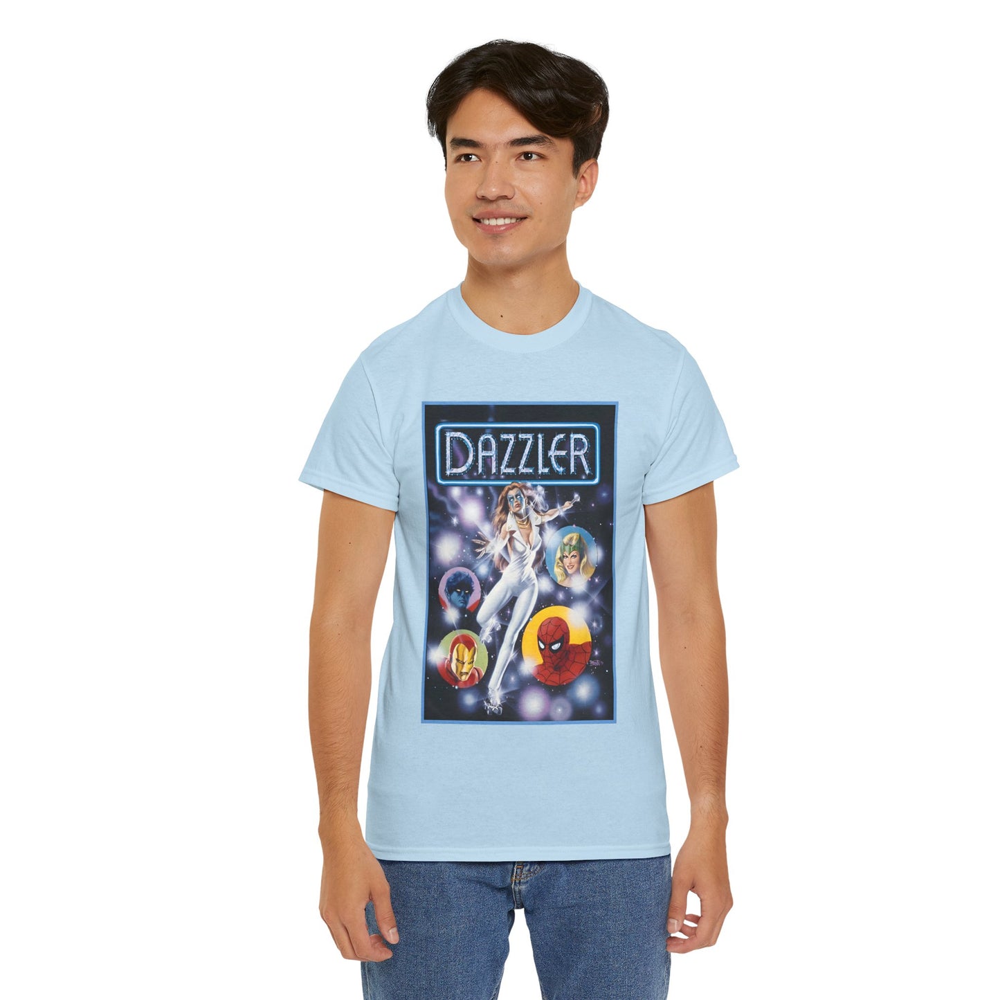 Dazzler T-Shirt - Bob Larkin Art - X-Men Connection - Alison Blaire - Mutant Pop Star - Marvel Comics
